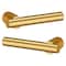Baldwin Lever Lifetime Satin Brass Door Levers Lifetime Satin Brass 5137 5137.044.MR - alternate 3